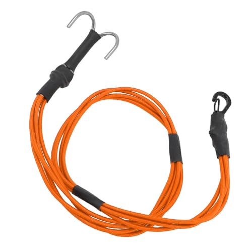 Sorandy 4-in-1 Elastisches RC-Windenseil, 580 Mm RC-Autozubehörgurt, Elastischer RC-Crawler-Windengurt mit Legierungshaken, RC-Windenseil-Legierungshaken für Dachgepäck (ORANGE) von Sorandy