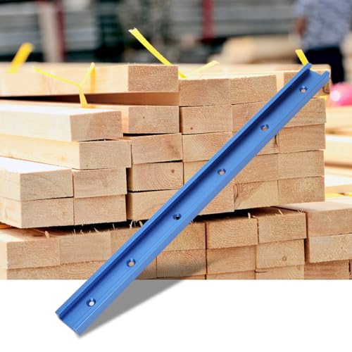 T-Nut-Schiene, T-Nut-Gehrungslehre aus Aluminiumlegierung für Holzbearbeitungs-Frästisch, Schnellspannklemme, Eloxierte Oberfläche, 800 oder 1000 oder 1220 Mm, Passend für die von Sorandy