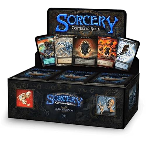 Sorcery TCG: Contested Realm BETA Edition - 36 Booster Packs (15 Karten pro Booster, 10 gewöhnlich, 3 außergewöhnlich, 1 Elite oder einzigartig) von Sorcery