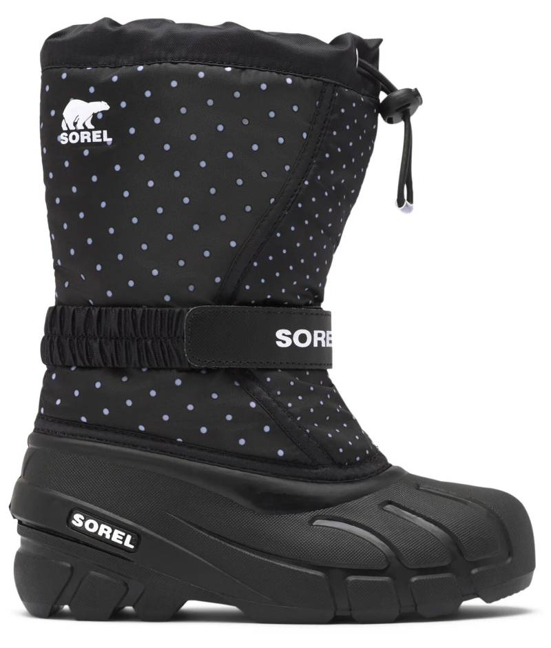 Sorel Childrens Flurry Print Winterstiefel, Black, 30 von Sorel