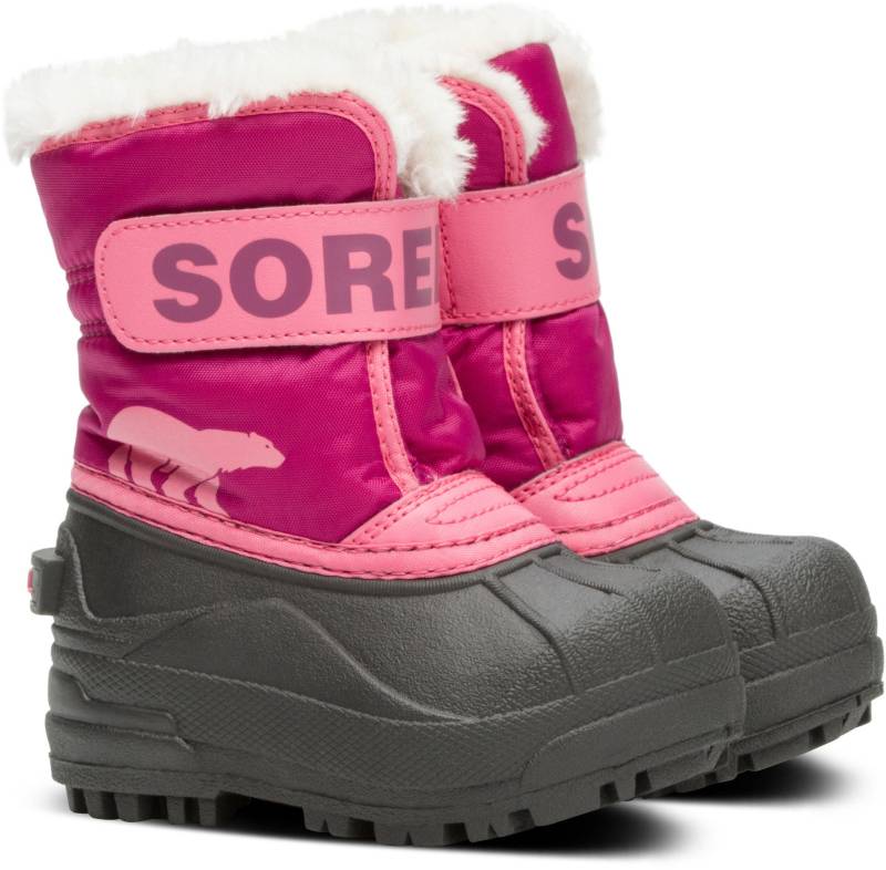 Sorel Toddler Snow Commander Winterstiefel, Tropic Pink/Deep Blush, 21 von Sorel