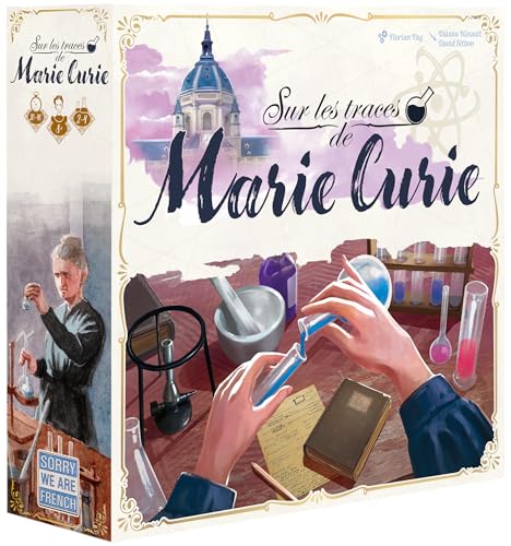 Sorry We Are French - Auf den Spuren von Marie Curie: Strategie- und Ressourcenmanagement-Spiel für 2-4 Spieler ab 10 Jahren von Sorry We Are French