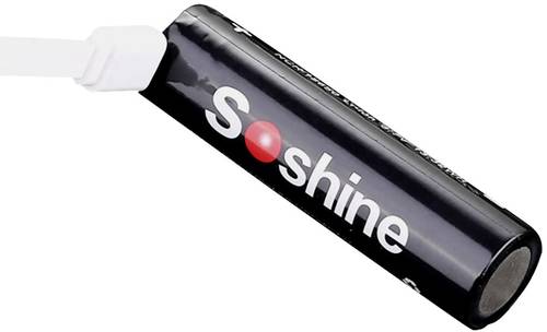 Soshine 18650USB-3.7-3600 USB-Micro-B Akku 18650 Li-Ion 3.6V 3600 mAh von Soshine