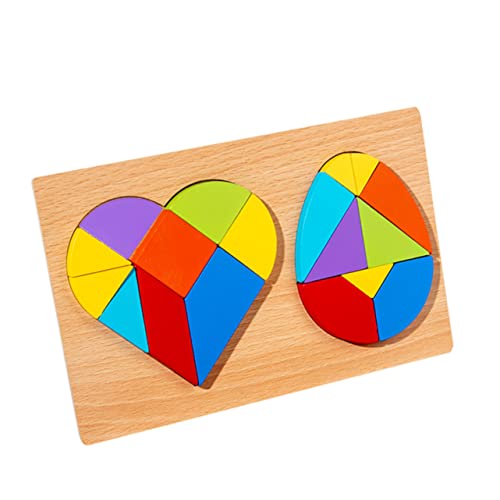 Sosoport Holz Tangram Spielzeug für Kinder 1 Satz Ei und Herzform Puzzle Pädagogisches Lernspielzeug Geometrisches Spielzeug zur Kreativität und Hand Auge Koordination Sosoport Holz Tangram Spielzeug für Kinder 1 Satz Ei und Herzform Puzzle Pädagogisches Lernspielzeug Geometrisches Spielzeug zur Kreativität und Hand Auge Koordination von Sosoport