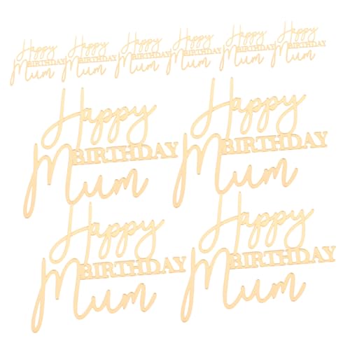 Sosoport 10 Stück Teiliges Happy Birthday Mom Cake Topper Leichte Wiederverwendbare Kuchenstecker für Muttertag Stilvolle Geburtstagsdeko für Frauen für Party Familienfeiern Sosoport 10 Stück Teiliges Happy Birthday Mom Cake Topper Leichte Wiederverwendbare Kuchenstecker für Muttertag Stilvolle Geburtstagsdeko für Frauen für Party Familienfeiern von Sosoport