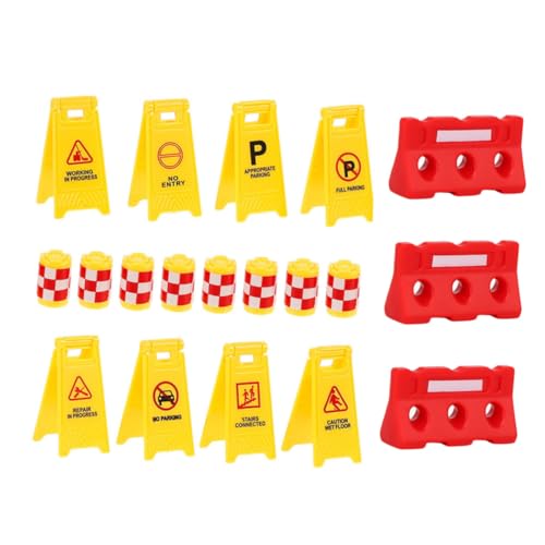 Sosoport Simuliertes Verkehrszeichen Spielzeugset für Kinder 19 Stück Lernspielzeug mit Straßenbarrieren und Verkehrszeichen für Pädagogisches Spielen Sosoport Simuliertes Verkehrszeichen Spielzeugset für Kinder 19 Stück Lernspielzeug mit Straßenbarrieren und Verkehrszeichen für Pädagogisches Spielen von Sosoport