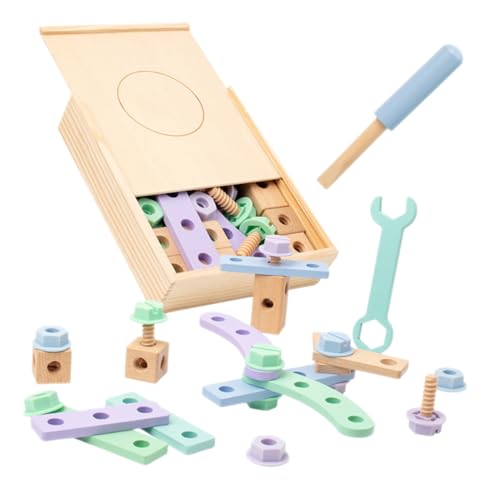 Sosoport Kleiner Holz Werkzeugset für Kleinkinder Lernspielzeug zur Hand Auge Koordination und Kreativität Sicheres Spielzeug für Bausätze und Interaktive Aktivitäten Sosoport Kleiner Holz Werkzeugset für Kleinkinder Lernspielzeug zur Hand Auge Koordination und Kreativität Sicheres Spielzeug für Bausätze und Interaktive Aktivitäten von Sosoport