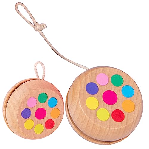 Sosoport 2stücke Holz-yoyo Für Junge Mädchen Lernspielzeug Zur Verbesserung Der Fingerfertigkeit Und Hand-Augen-koordination Tragbar Und Sicher Für Junge Mädchen Runde Sosoport 2stücke Holz-yoyo Für Junge Mädchen Lernspielzeug Zur Verbesserung Der Fingerfertigkeit Und Hand-Augen-koordination Tragbar Und Sicher Für Junge Mädchen Runde von Sosoport