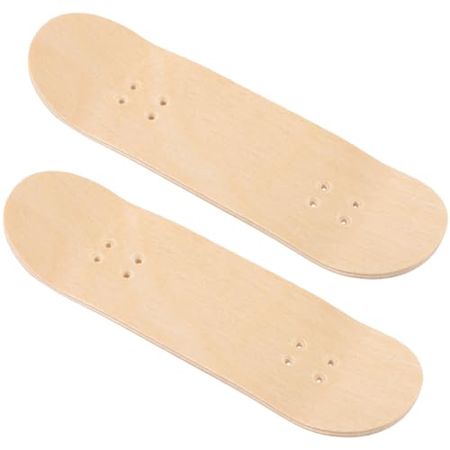 Sosoport 2st Finger-Skateboard-Deck Stressabbauendes Fingertrainingsgerät Griffbrett Mini-Skateboards Für Die Finger Fingerboards Für Kompaktes Fingerskateboard Hölzern von Sosoport