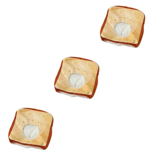 Sosoport 3 STK Toastbrotdeckel Halloween assecoires Warmer Toastbrot Kopfschmuck kreative Plüschtiere Laib Brot Tiara Toastbrothut Leistungsstütze Modellieren Requisiten von Sosoport