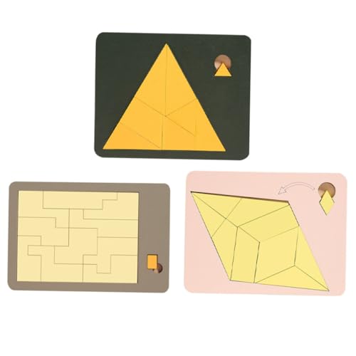 Sosoport Holzpuzzle für Kleinkinder 3 Stück Lernspielzeug Montessori Puzzle Spielzeug für Jungen und Mädchen Pädagogisches Holzspielzeug zur Kognitiven Fähigkeiten Sosoport Holzpuzzle für Kleinkinder 3 Stück Lernspielzeug Montessori Puzzle Spielzeug für Jungen und Mädchen Pädagogisches Holzspielzeug zur Kognitiven Fähigkeiten von Sosoport