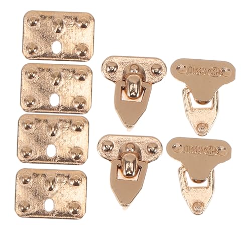 Sosoport 4 Sätze Gepäck Hardware Juwelierorganisator Mini-gepäck-partygeschenk Mini-koffermodell Koffer Puppenhaus Gepäck-schmuckhalter Koffer Gepäck Golden Metall Sosoport 4 Sätze Gepäck Hardware Juwelierorganisator Mini-gepäck-partygeschenk Mini-koffermodell Koffer Puppenhaus Gepäck-schmuckhalter Koffer Gepäck Golden Metall von Sosoport