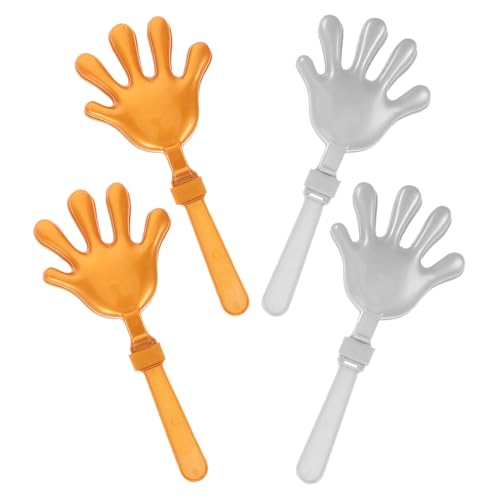 Sosoport 4 Stück Party jubeln Handklöppel Prop Partylärm Machen liefert Donnerstangen jubeln Stütze Partykrachmacher Handklapperhand -Klapper -Tools Fußballklöppel Plastik Sosoport 4 Stück Party jubeln Handklöppel Prop Partylärm Machen liefert Donnerstangen jubeln Stütze Partykrachmacher Handklapperhand -Klapper -Tools Fußballklöppel Plastik von Sosoport