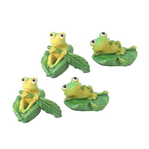 Sosoport 4 Stück Teiliges Harz Frosch Miniatur Gartenornamente Realistische Cartoon Deko für Teiche Aquarium und Mikro Landschaften Sosoport 4 Stück Teiliges Harz Frosch Miniatur Gartenornamente Realistische Cartoon Deko für Teiche Aquarium und Mikro Landschaften von Sosoport