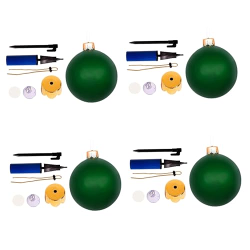 Sosoport 4 Stück Weihnachtsballons Große Aufblasbare Weihnachtskugel Weihnachten Aufblasbarer Geschmückter Ball Aufblasbarer Weihnachtsball Im Freien Weihnachtsball Im Garten Spielzeug Pvc von Sosoport