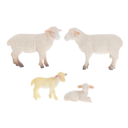 Sosoport 4 Stück Schaf Spielzeug für Kinder Realistische Tierfiguren Simulationstiere Lernspielzeug und Dekoration für Partys Sosoport 4 Stück Schaf Spielzeug für Kinder Realistische Tierfiguren Simulationstiere Lernspielzeug und Dekoration für Partys von Sosoport
