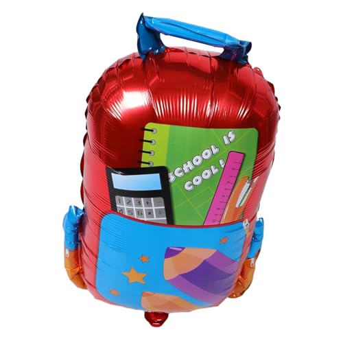 Sosoport 5stücke Schulanfang Luftballon Aus Aluminiumfolie in Rucksackform Aufblasbar Für Party-dekoration Und Erste Schulerlebnisse Wiederverwendbar Für Schulevents Sosoport 5stücke Schulanfang Luftballon Aus Aluminiumfolie in Rucksackform Aufblasbar Für Party-dekoration Und Erste Schulerlebnisse Wiederverwendbar Für Schulevents von Sosoport
