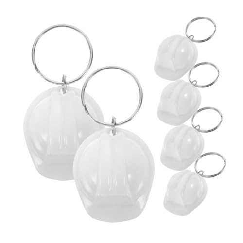 Sosoport 6 Stück Helm Schlüsselanhänger Anhänger Schutzhelm Design DIY Taschenanhänger Geschenkidee für Baustellen und Party Deko Weiß Sosoport 6 Stück Helm Schlüsselanhänger Anhänger Schutzhelm Design DIY Taschenanhänger Geschenkidee für Baustellen und Party Deko Weiß von Sosoport