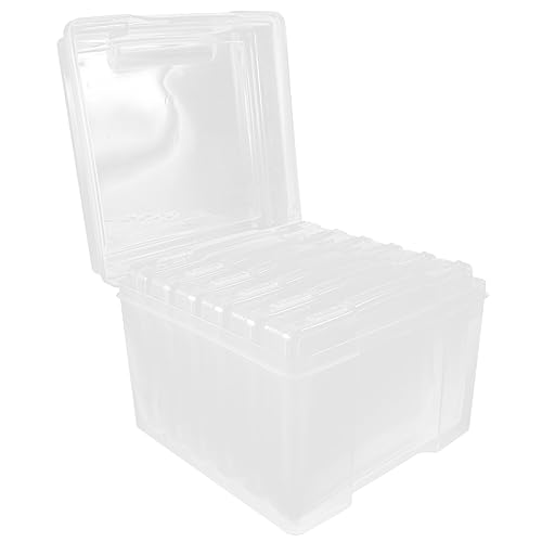 Sosoport 6er Boxen Kiste Planke Aufbewahrungsbehälter Für Bastelarbeiten Karteikartenhalter Würfel Kleinteile-Organizer Multifunktionaler Fotobehälter Regale Fünf Plastik Pp Transparent von Sosoport