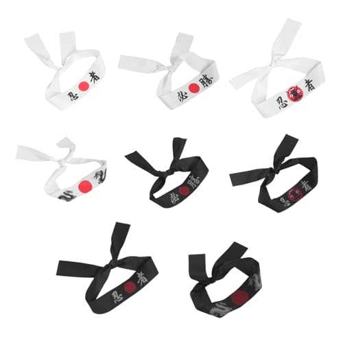 Sosoport 8 Stück Teiliges Verstellbare Ninja Stirnbänder aus Weichem Stoff Japanischer Samurai Stil Dekorative Karate Bandanas für Kindergeburtstag Partydeko und Kostümzubehör Sosoport 8 Stück Teiliges Verstellbare Ninja Stirnbänder aus Weichem Stoff Japanischer Samurai Stil Dekorative Karate Bandanas für Kindergeburtstag Partydeko und Kostümzubehör von Sosoport