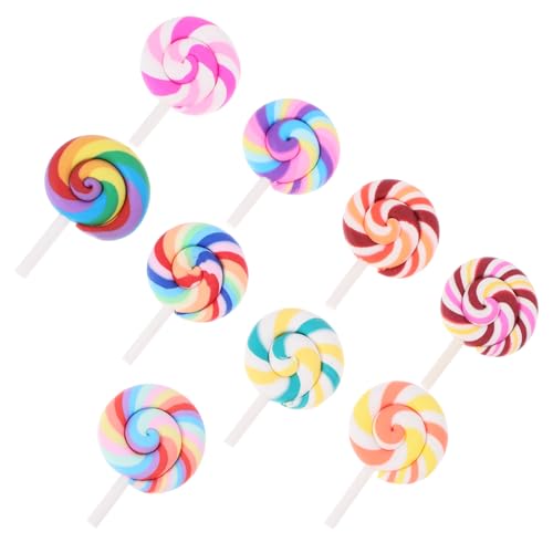 Sosoport 9 Stücke Kleiner Fake Lutscher Deko für Karneval Party Realistische Lollipop Requisiten Bunte Simulation Lutscher für Selbstgemacht Dekoration Sosoport 9 Stücke Kleiner Fake Lutscher Deko für Karneval Party Realistische Lollipop Requisiten Bunte Simulation Lutscher für Selbstgemacht Dekoration von Sosoport