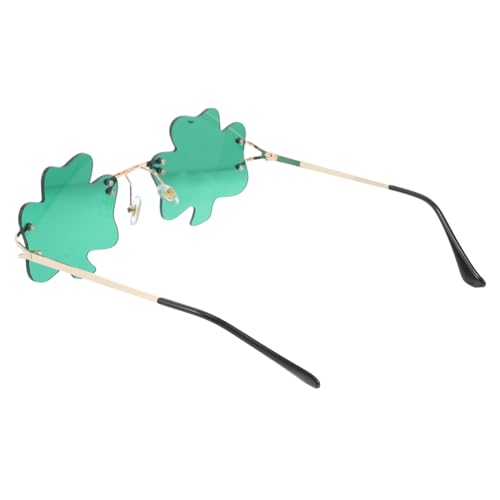 Sosoport Grüne Shamrock Sonnenbrille mit Kleeblatt design Leichte Irische Partybrille für St Patrick's Day Komfortabel mit Silikon nasenpads als Festliches Partyzubehör für Damen und Sosoport Grüne Shamrock Sonnenbrille mit Kleeblatt design Leichte Irische Partybrille für St Patrick's Day Komfortabel mit Silikon nasenpads als Festliches Partyzubehör für Damen und von Sosoport