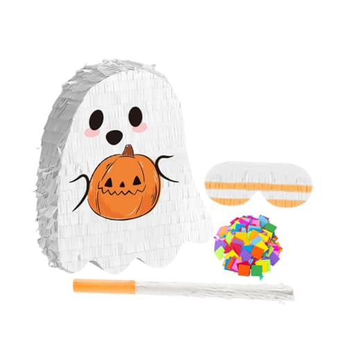Sosoport Halloween Pinata Hängende Geisterdeko Candy Füllbar für Mexikanische Fiesta Indoor Outdoor Festliche Halloween Deko Sosoport Halloween Pinata Hängende Geisterdeko Candy Füllbar für Mexikanische Fiesta Indoor Outdoor Festliche Halloween Deko von Sosoport