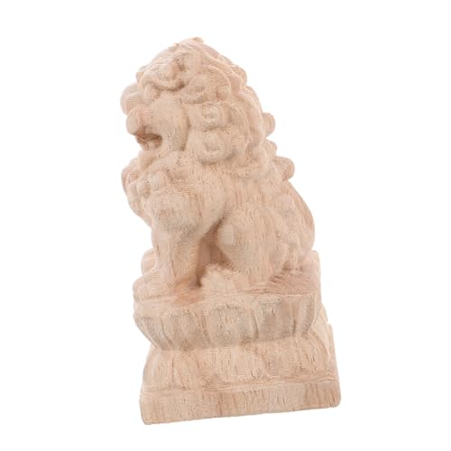 Sosoport Holzgeschnitzter Chinesischer Löwenanhänger Traditionelles Feng Shui Handgefertigt Robust für Tisch und Gartendekoration Asiatische Holzskulptur Ornamente Sosoport Holzgeschnitzter Chinesischer Löwenanhänger Traditionelles Feng Shui Handgefertigt Robust für Tisch und Gartendekoration Asiatische Holzskulptur Ornamente von Sosoport