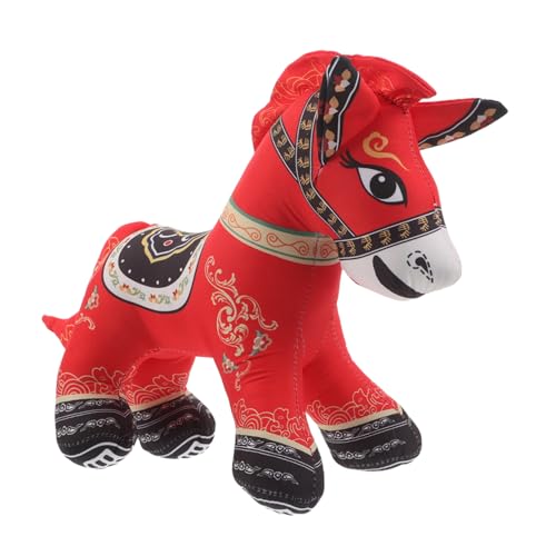 Sosoport Jahr des Pferdes Maskottchen Kuschelplüsch Pferdefigur Weiches Stofftier zum Kuscheln Leichtes Tragbares Chinesisches Sternzeichen Kissen für Zuhause und Reise Sosoport Jahr des Pferdes Maskottchen Kuschelplüsch Pferdefigur Weiches Stofftier zum Kuscheln Leichtes Tragbares Chinesisches Sternzeichen Kissen für Zuhause und Reise von Sosoport