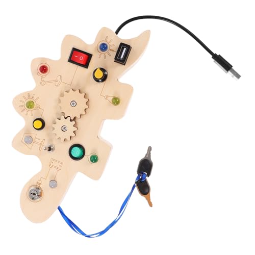 Sosoport Kreatives Beschäftigungsbrett für Kleinkinder mit LED Licht Kognitives Lernspielzeug aus Robustem für Reisen und Spielerisches Lernen Fördert die Entwicklung Sosoport Kreatives Beschäftigungsbrett für Kleinkinder mit LED Licht Kognitives Lernspielzeug aus Robustem für Reisen und Spielerisches Lernen Fördert die Entwicklung von Sosoport