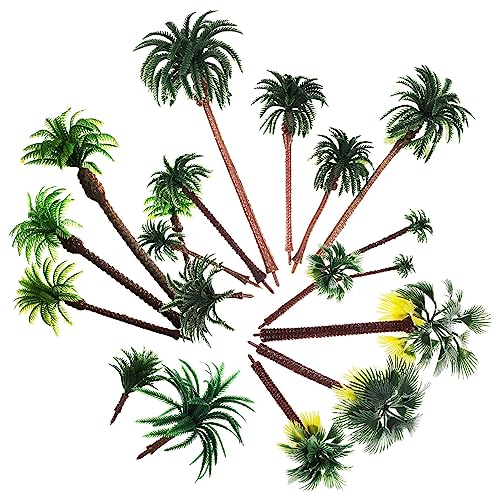 Sosoport 19pcs Miniatur Palm Bäume Faux Wohnkultur Künstliche Pflanzen Für Landschaft Realistische Aussehen von Sosoport