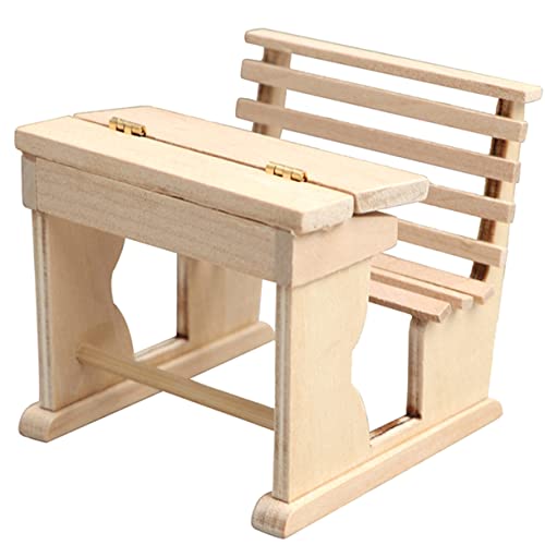 Sosoport Puppenhausmöbel Modell Schule Mini Schreibtisch Puppenhaus Miniatur Puppen Klassenzimmer Realistische Dekoration Schreibtische Tisch Puppenmöbel Mini Möbel Figur Khaki Holz Sosoport Puppenhausmöbel Modell Schule Mini Schreibtisch Puppenhaus Miniatur Puppen Klassenzimmer Realistische Dekoration Schreibtische Tisch Puppenmöbel Mini Möbel Figur Khaki Holz von Sosoport