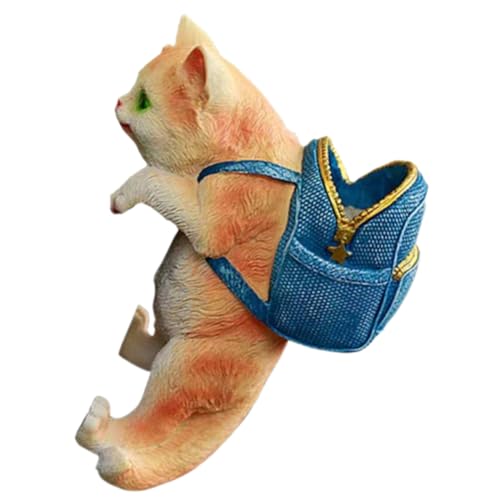 Sosoport Realistische Blumenampel Katzenfigur aus Hochwertigem Harz Stabile Gartendeko für Außenbereich Hängende Katze Skulptur für Blumentopf Vielseitige Süße Katzen Deko für Garten und Sosoport Realistische Blumenampel Katzenfigur aus Hochwertigem Harz Stabile Gartendeko für Außenbereich Hängende Katze Skulptur für Blumentopf Vielseitige Süße Katzen Deko für Garten und von Sosoport