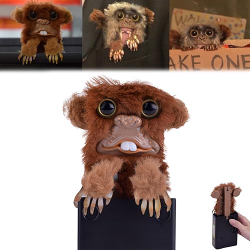 2024 Surprise Prank Monkey Toy, Realistic Monkey Prank Toy, Prank Monkey Plush Doll Toy, Prankster Children Funny Gift for Halloween Fools Day, for Home Office and More (Teeth*1) von Soumiey