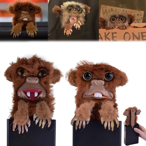 2024 Surprise Prank Monkey Toy, Realistic Monkey Prank Toy, Prank Monkey Plush Doll Toy, Prankster Children Funny Gift for Halloween Fools Day, for Home Office and More (Teeth+Tongue) von Soumiey