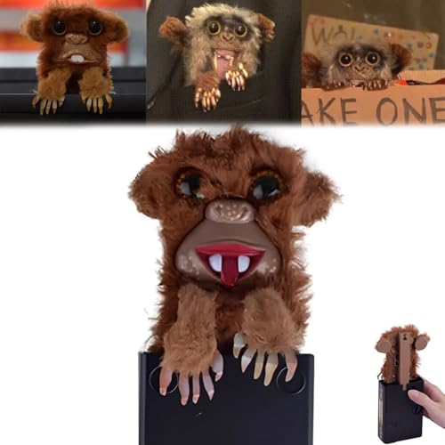 2024 Surprise Prank Monkey Toy, Realistic Monkey Prank Toy, Prank Monkey Plush Doll Toy, Prankster Children Funny Gift for Halloween Fools Day, for Home Office and More (Tongue*1) von Soumiey