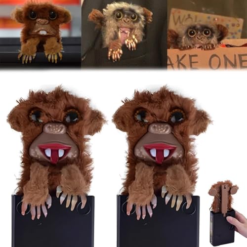 2024 Surprise Prank Monkey Toy, Realistic Monkey Prank Toy, Prank Monkey Plush Doll Toy, Prankster Children Funny Gift for Halloween Fools Day, for Home Office and More (Tongue*2) von Soumiey