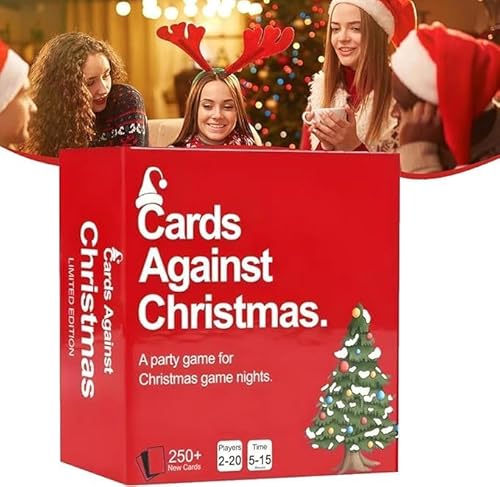 Cards Against Christmas, A Party Cards Game for Christmas Game Night, Holiday Party Game for Friends, Family, Ultimate Christmas Card Game, Conversation Card Games (1pcs) von Soumiey