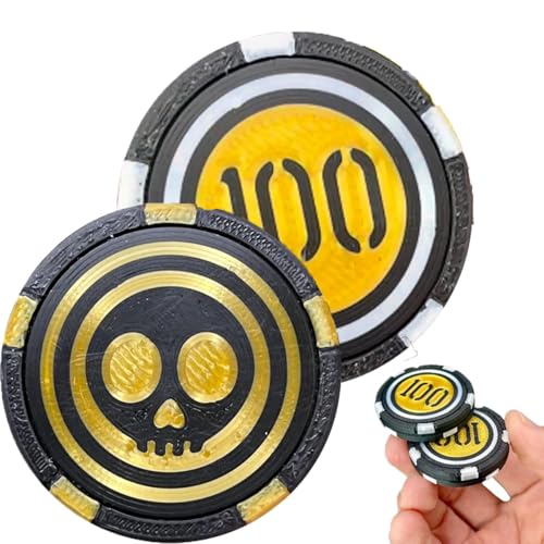 Chips Stack Magnetic Fidget Slider, Magnetic Toys Fidget Adults, Dual-Sided Magnetic Fidget Fingertip Haptic Pop Coin, Pocket Chips Magnet Slider for Anxiety Relief (Mixed) von Soumiey