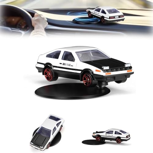 Drift Car Rotating Ornaments, Alloy Car Model AE86 Drift Tail Spin Car Ornament, Car Dashboard Decorations, Vehicle Turn and Follow Drift, Car Decorations Interior, Model Cars Ornament Gift (1pcs) von Soumiey