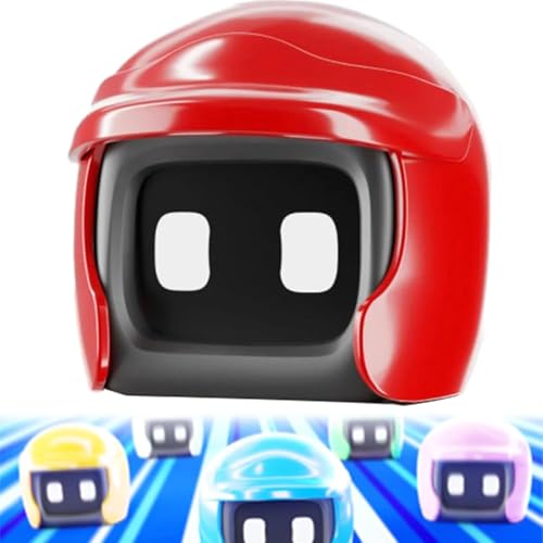 Poki Car Robot, Poki Driving Buddy, Poki Robot, Poki Interactive Robot, 2024 Your New Driving Buddy, Driving Interactive Robot, Packed with 50+ Animations and Sensors (Red) von Soumiey