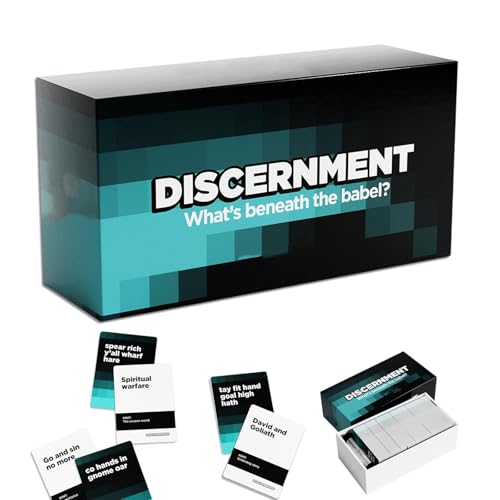 Soumiey Cards Christians Like Game, Discernment Card Game, Humorous Game Matching Prompt Cards with Biblical or Funny Christian Phrases, Perfect for Church Groups, Adults Game Night, Easter Gifts von Soumiey