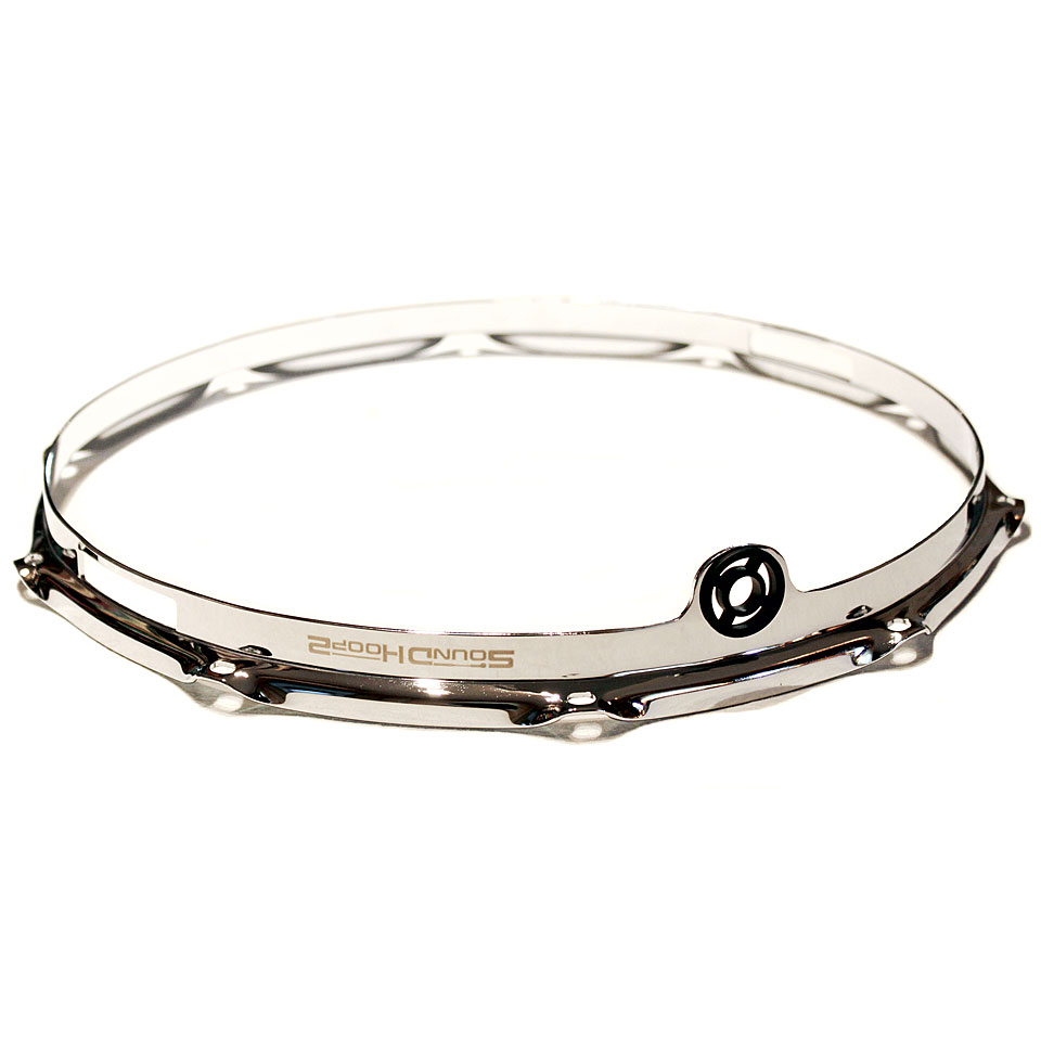 SoundHoops Pro 14" Chrome Snare Side Hoop 10 Holes Spannreifen von SoundHoops