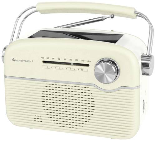 Soundmaster TR480BE Akku-Radio UKW UKW Solarpanel Beige von Soundmaster