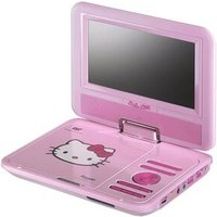 idee+spiel HED001U - Tragbarer DVD Player Hello Kitty von Soundmaster