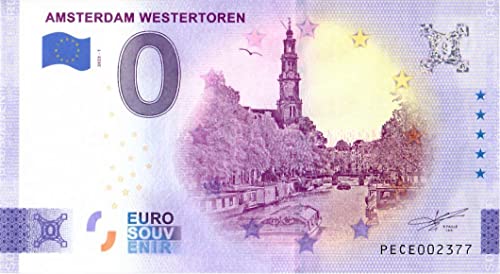 0 Euro Schein Amsterdam Westertoren · Niederlande · Souvenir o Null € Souvenirschein von Souvenir Porz