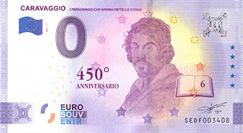 0 Euro Schein Caravaggio · Italien · Souvenir o Null € Souvenirschein von Souvenir Porz