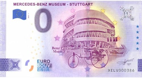 0 Euro Schein Deutschland · Mercedes-Benz Museum Stuttgart · Souvenir o Null € Souvenirschein von Souvenir Porz