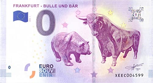 0 Euro Schein Frankfurt · Bulle und Bär · XEEC 2018-1 · Deutschland · Souvenir o Null € Souvenirschein von Souvenir Porz