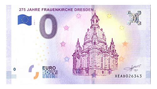 0 Euro Schein Frauenkirche Dresden · 275 Jahre · XEAD 2018-1 · Deutschland · Souvenir o Null € Souvenirschein · von Souvenir Porz